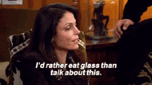 real housewives new york id rather eat glass
