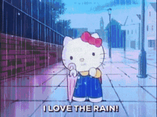 Hello Kitty Rain GIF - Hello Kitty Rain Raining GIFs