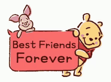 best friends forever best friends forever piglet winnie the pooh