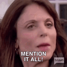 Mention It All Real Housewives Of New York GIF - Mention It All Real Housewives Of New York Say It All GIFs