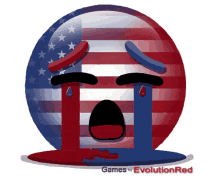 Sad Emoji Usa Flag Emoji GIF - Sad Emoji Usa Flag Emoji Evolutionred GIFs