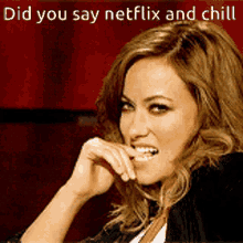 Flirty Did You Say GIF - Flirty Did You Say Netflix And Chill GIFs