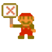 mario no mario head shaking dont signage mario no mario head shaking dont signage
