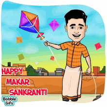 Happy Makar Sakranti Kite GIF - Happy Makar Sakranti Kite Patang GIFs