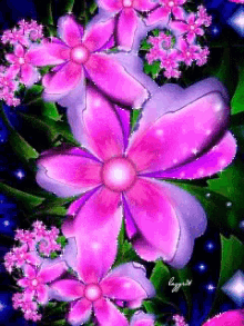 Pink Flowers GIF - Pink Flowers Animation GIFs