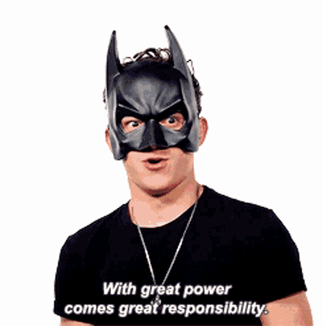 With Great Power Comes Great Responsibility Gif Batman GIF - With Great Power Comes Great Responsibility Gif Batman Tom Holland GIFs