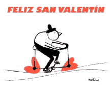 Feliz San Valentín GIF - Feliz San Valentín Feliz Dia San Valentin Corazones En Bicicleta GIFs