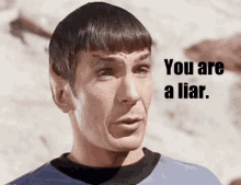 Liar Captain Spock GIF - Liar Captain Spock You Are A Liar GIFs