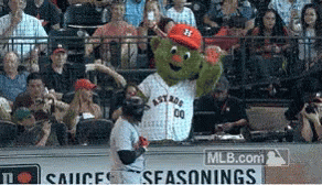 Astros Mascot Taunt GIF - Astros Mascot Taunt Houston Astros - Discover & Share GIFs