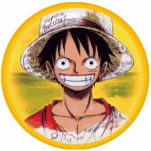 op luffy one piece smiling happy