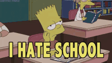 ihateschool simpsons bart ihateschool simpsons bart