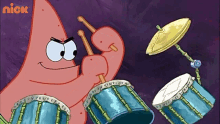 ढोलबजाओ Patrick GIF - ढोलबजाओ Patrick Spongebob Squarepants GIFs