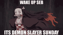 Seb Demon Slayer Sunday GIF - Seb Demon Slayer Sunday Nezuko GIFs