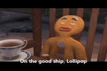 Shrek Gingerbread Man GIF - Shrek Gingerbread Man On The Good Ship Lollipop GIFs