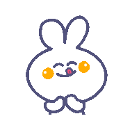 Drawing Rabbit Sticker - Drawing Rabbit Sketch Stickers