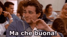 Beverly Hills Che Buona Gnam Cibo Mangiare Dylan Luke Perry GIF - Beverly Hills Delicious Gnam GIFs