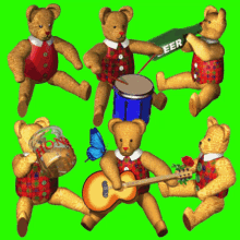 teddy bears party party teddy bears 3d gifs artist