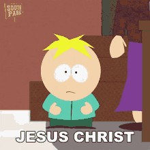 Jesus Christ Butters Stotch GIF - Jesus Christ Butters Stotch South Park GIFs