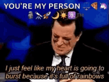 Cry Happy GIF - Cry Happy Stephen Colbert GIFs