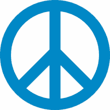 blue peace sign peace sign joypixels peace peace symbol