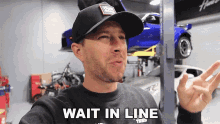Wait In Line Tj Hunt GIF - Wait In Line Tj Hunt Wait In The Queue GIFs