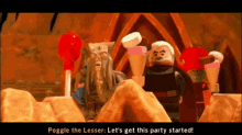 Lego Star Wars Poggle The Lesser GIF - Lego Star Wars Poggle The Lesser Lets Get This Party Started GIFs
