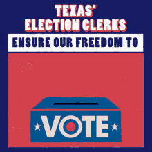 Texas Election Clerks Ensure Our Freedom To Vote Thank You Election Clerks GIF - Texas Election Clerks Ensure Our Freedom To Vote Thank You Election Clerks Thank You GIFs