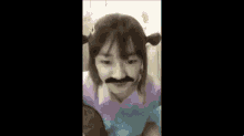 maira mustache funny selfie