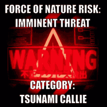 Tsunami Callie Callie Warning GIF - Tsunami Callie Callie Warning Force Of Nature GIFs