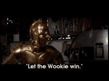 He'S Just So Charming. GIF - Let The Wookie Win Playing Star Wars GIFs