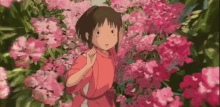 Chihiro Running Through The Flowers - Flowers GIF - Flowers Spirited Away Hayao Miyazaki GIFs