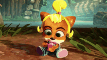 Laughing Cellphone GIF - Laughing Cellphone Coco Bandicoot GIFs