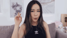 Middle Finger Chloe Ting GIF - Middle Finger Chloe Ting Screw You GIFs