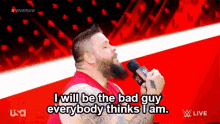 Wwe Kevin Owens GIF - Wwe Kevin Owens I Will Be The Bad Guy GIFs