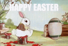 Happy Easter Egg Decorating GIF - Easter Happyeaster Eastersunday GIFs