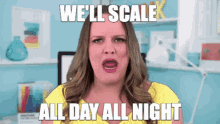 All Day All Night Sexy Businesswoman GIF - All Day All Night Sexy Businesswoman Scale All Day GIFs