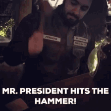 president hit the hammer motorcycle