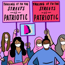 Taking It To The Streets Is Patriotic Feminist GIF - Taking It To The Streets Is Patriotic Feminist Feminism GIFs