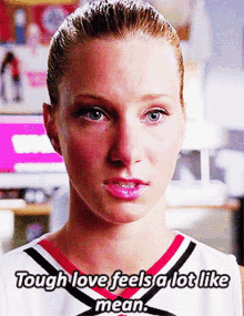Glee Brittany Pierce GIF - Glee Brittany Pierce Tough Love GIFs