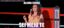 Allora Scusa Sei Mejo Te GIF - Laura Pausini Scusa Tvoi GIFs