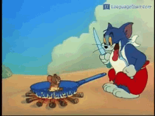 フライパン 殴る トムアンドジェリー GIF - Tom And Jerry Frying Pan GIFs