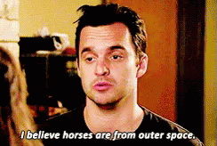 Horses Are From Outerspace Newgirl GIF - Horses Are From Outerspace Space Newgirl GIFs