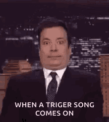 double chin jimmy fallon shocked surprised triger song