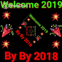 Welcome2018 Happy New Year GIF - Welcome2018 Happy New Year Share Chat GIFs