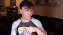 Thomas Sanders Eats GIF - Thomas Sanders Eats Popcorn GIFs