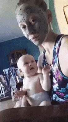 Scared Face Mask GIF - Scared Face Mask Baby GIFs