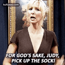 For God'S Sake, Judy,Pick Up The Sock!.Gif GIF - For God'S Sake Judy Pick Up The Sock! GIFs
