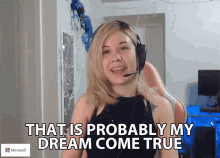 That Is Probably My Dream Come True Madi Benge GIF - That Is Probably My Dream Come True Madi Benge N3rdy Bird GIFs
