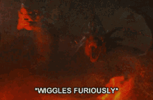 King Ghidorah Wiggles Furiously GIF - King Ghidorah Wiggles Furiously Wiggle GIFs