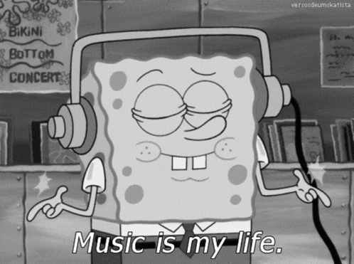Spongebob Music GIF - Spongebob Music Music Is My Life GIFs